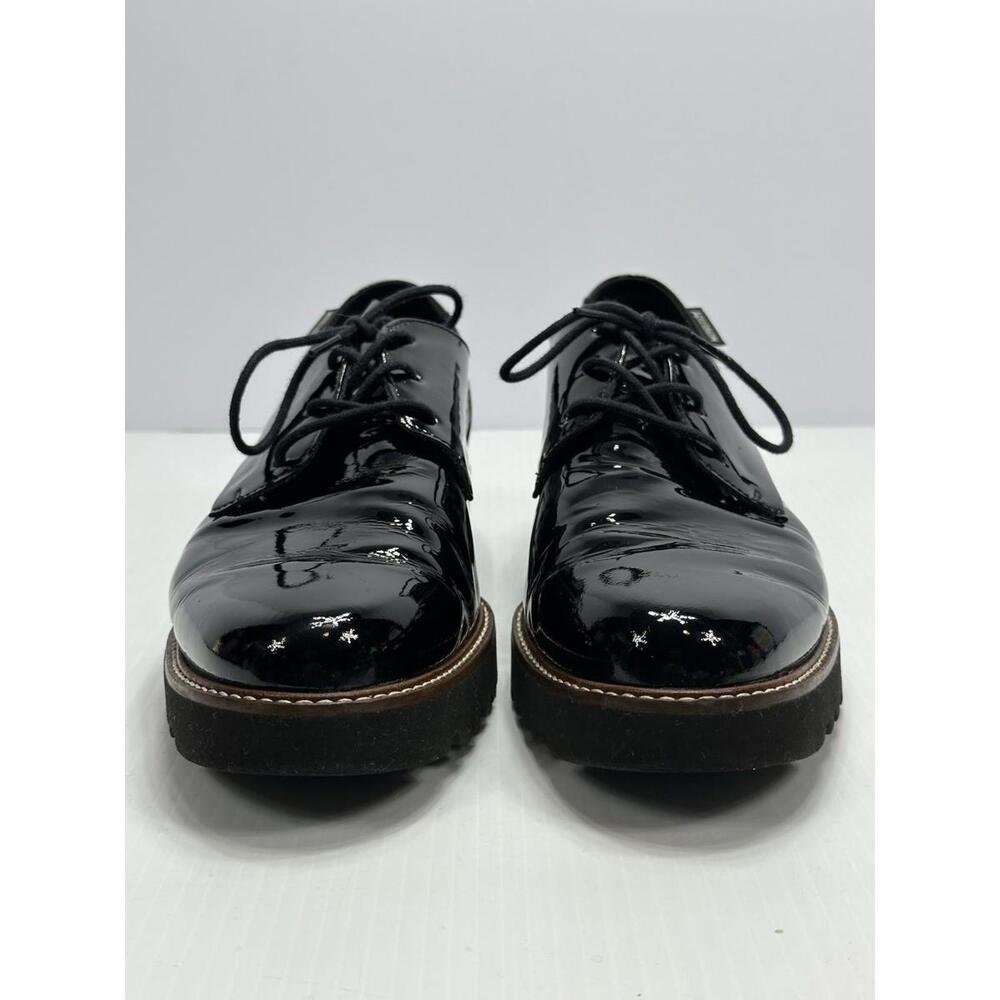 Mephisto Sabatina Black Patent Leather Oxford Lace‎ Up Shoes Size 9.5 Eur 7 - Picture 2 of 11